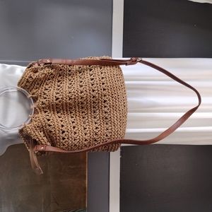 Straw and acrylic bag